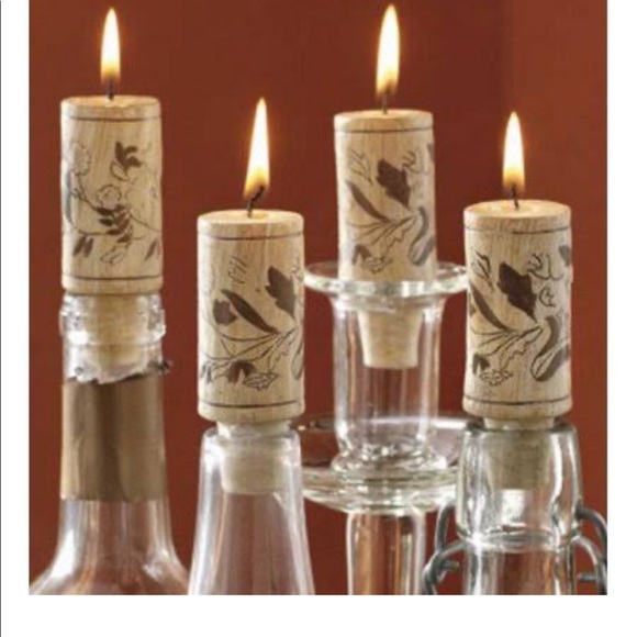 3 for $20‼️CLEARANCE‼️Wine Cork Candle Set of Four - Picture 2 of 5